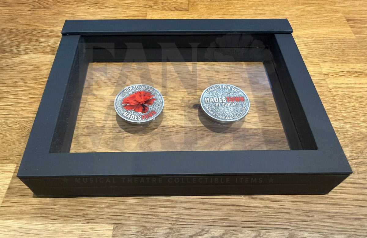 Hadestown the Musical Movie Souvenir Coin & Dual Floating Display Case US Bundle