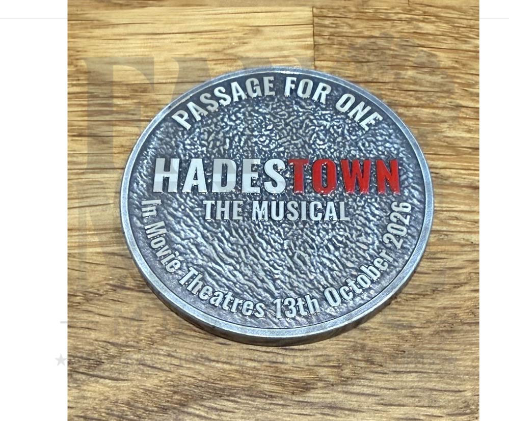 Hadestown the Musical Movie Commemorative / Souvenir Coin & Presentation Case UK