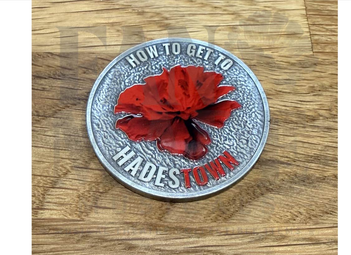 Hadestown the Musical Movie Souvenir Coin & Dual Floating Display Case US Bundle