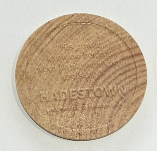 Hadestown the Musical Opening Night Replica Wooden Embossed Coins – Broadway & West End