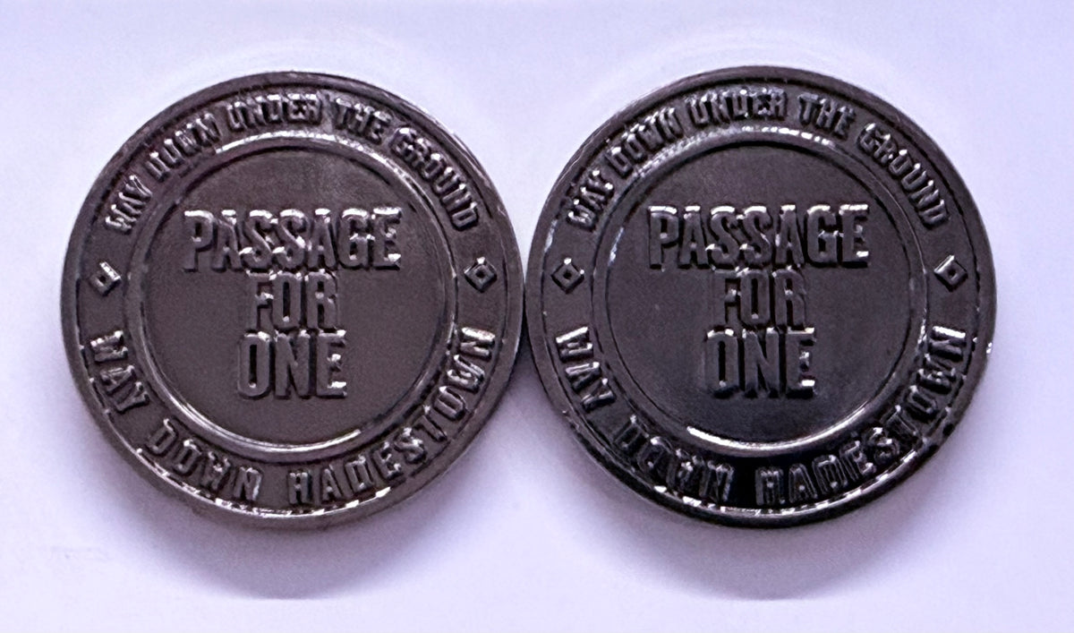 Hadestown the Musical Passage For One Coin Set – Your Ticket To The Underworld!